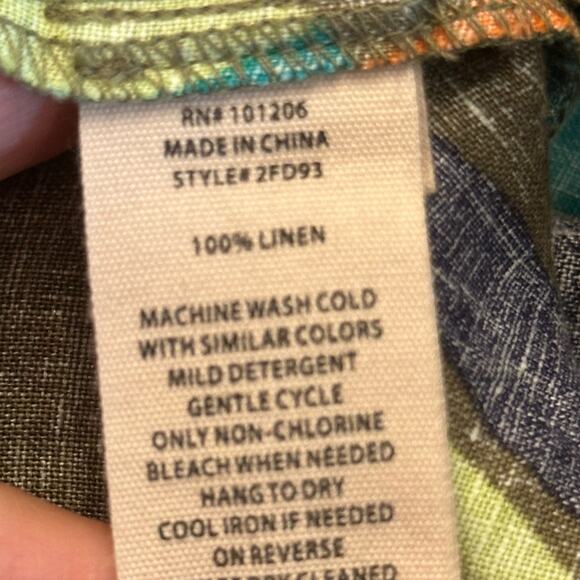 Soft Surroundings Aliso Point Wide Leg Linen Pants Size Medium - Picture 8 of 8